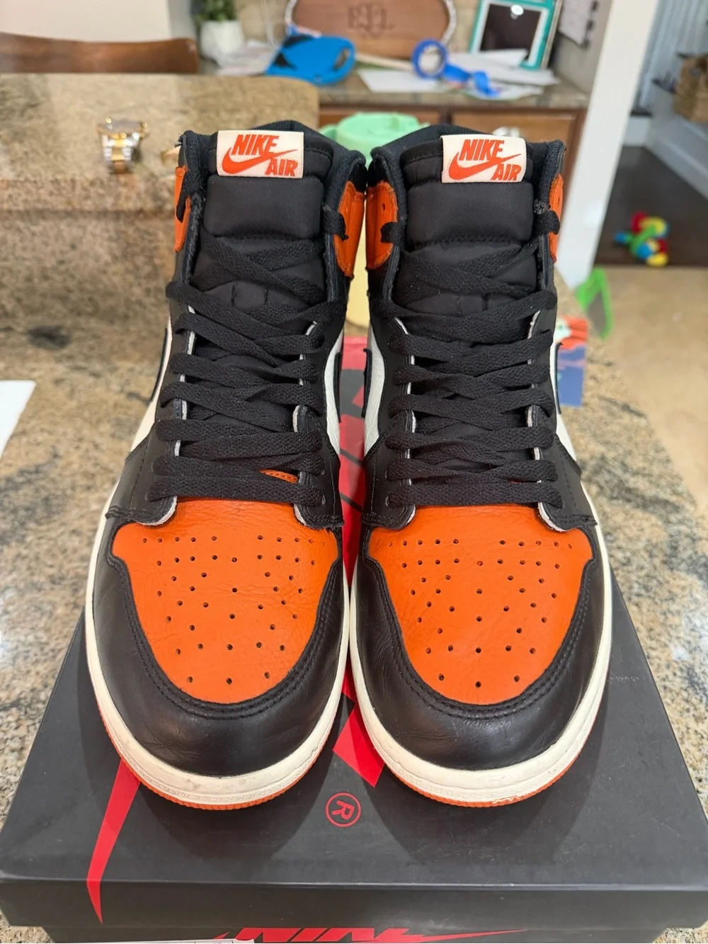 (2015) Air Jordan 1 Retro High OG 'Shattered Backboard' - Black/Orange/White